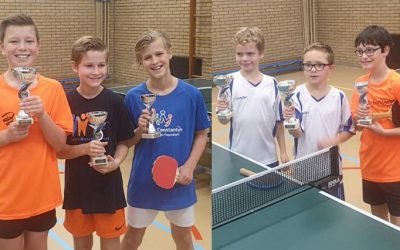 TTV Papendrecht: Kilian van Rooijen en Luc Korteland winnen scholierentoernooi